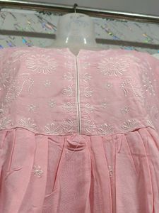 Pink Embroidered Kurta Set