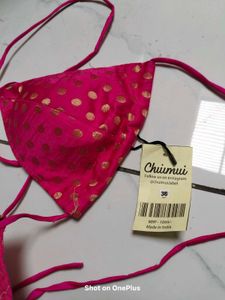 Chiumui Bikini Top - Pink &amp; Gold