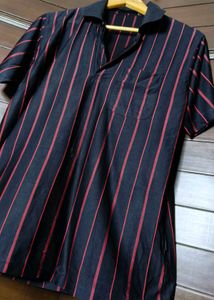 Men Striped Casual Polo Tshirt