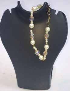 Korean Braslate Trend gold cream pearls natural