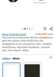 Original Motorola Foldable Headphones