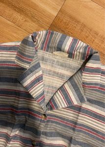 Striped Short Sleeve Button-Down