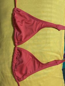 Beach Halter Neck Tie Up Bra