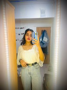 White Top And Jeans Combo