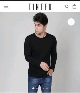 Tinted Basic Full Sleeves Slim Fif Tshirt