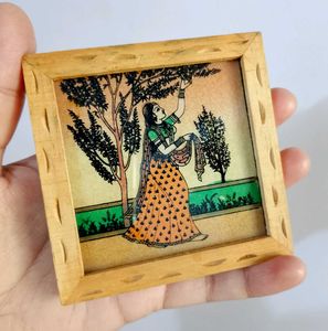 Vintage Framed Indian Art Hangable