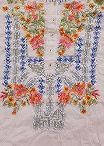 Embroidered White Top