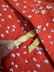 Women Red Floral Print Skirt