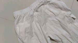 White Casual Women's trousers