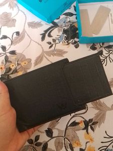 Black Burry Genuine Leather Wallet For Men
