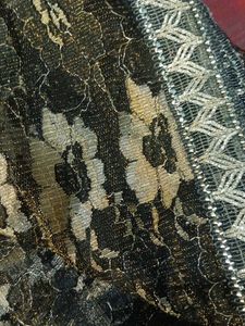 Vintage Floral Lace Saree