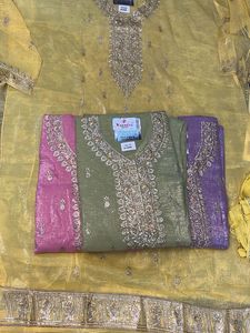 Elegant Embroidered Pakistani Suit