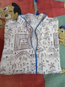 White Printed Kurti