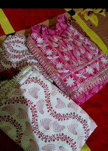 anarkali suit and pent kurta sui