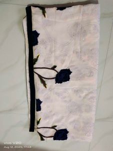Elegant Floral Embroidered Saree