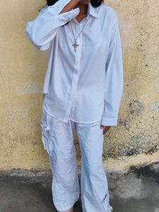 AESTHETIC Y2K Oversized WHITE Shirt