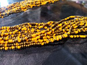 Partywear Pendant Set In Orange Nd Yellow Colour C