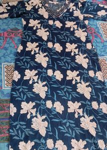 Floral Print V-Neck Kurti For Women ❤️