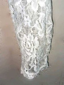 Stylish White Lace Top Layered