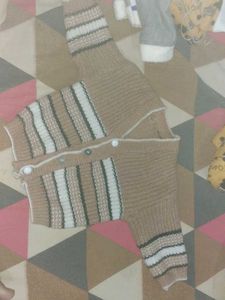 Cute Striped Knit Cardigan