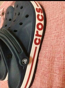 Navy Blue Crocs- Men 8
