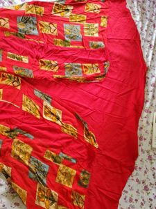 Red Printed Dress