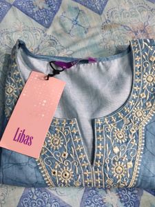 Libas Blue Kurta Set (Negotiations Available)