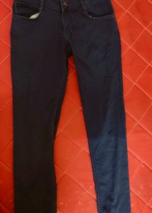 Navy Blue Straight Fit Jeans