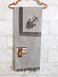 Grey Border Design Shawl