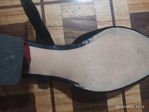 Zara Woman Black Slingback Heels