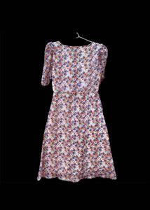 MAX Floral Button-Down Midi Dress