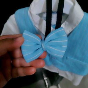 Baby Boy&#39;s Blue Vest Outfit