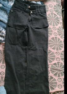Unique Black Wide Leg Jeans