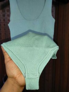 Zara Knit Bodysuit Top