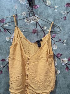 Forever 21 Yellow Tank Top