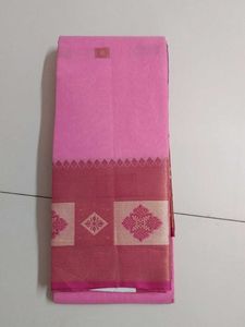 Pink Cotton Saree