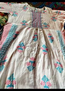 White Kurta Plazo Set