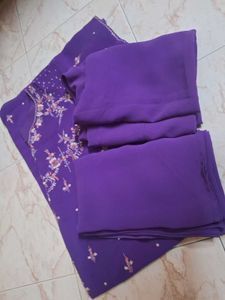 40 Or L Purple Kurti Set