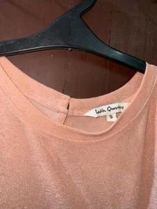 Peach Puff Sleeve Top