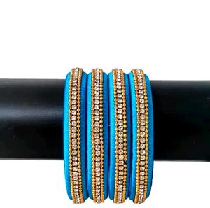 Silk Thread Bangles Set
