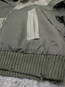 Zara distressed water repellant patchwork jacket