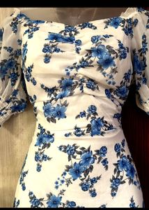 Floral Print Midi Dress❤️🌸