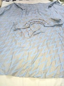 Vintage Blue Pattern Dress
