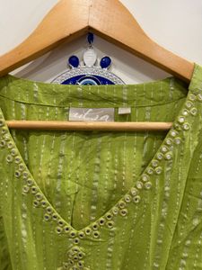 Green Embellished Top