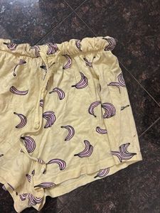 Banana Print Shorts