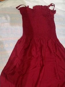 Cute Maroon Sundress