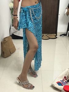 Sequin Belly Dance Skirt with Belt