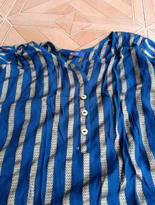 Striped Blue Kurta