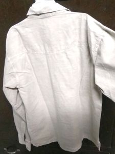 Beige Denim Shirt