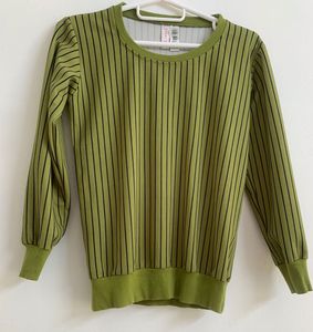 Olive Green Lined Tshirt